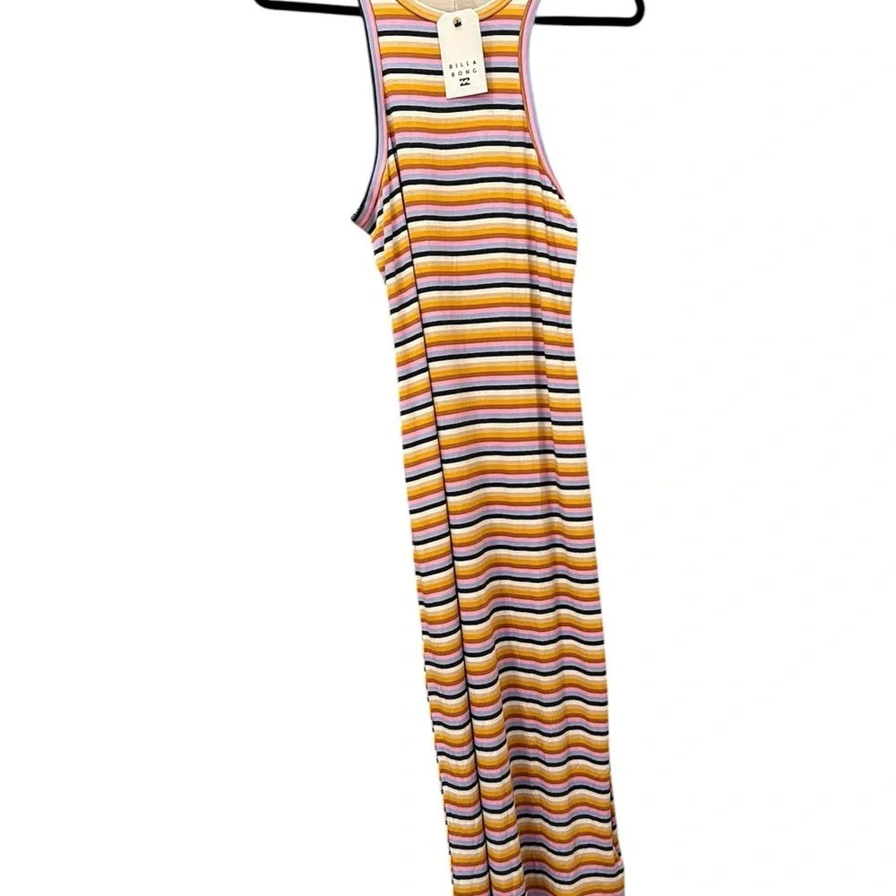 Billabong Women’s TomBoy Tank Dress. Multicolor stripes. NWT. Medium - Picture 2 of 10